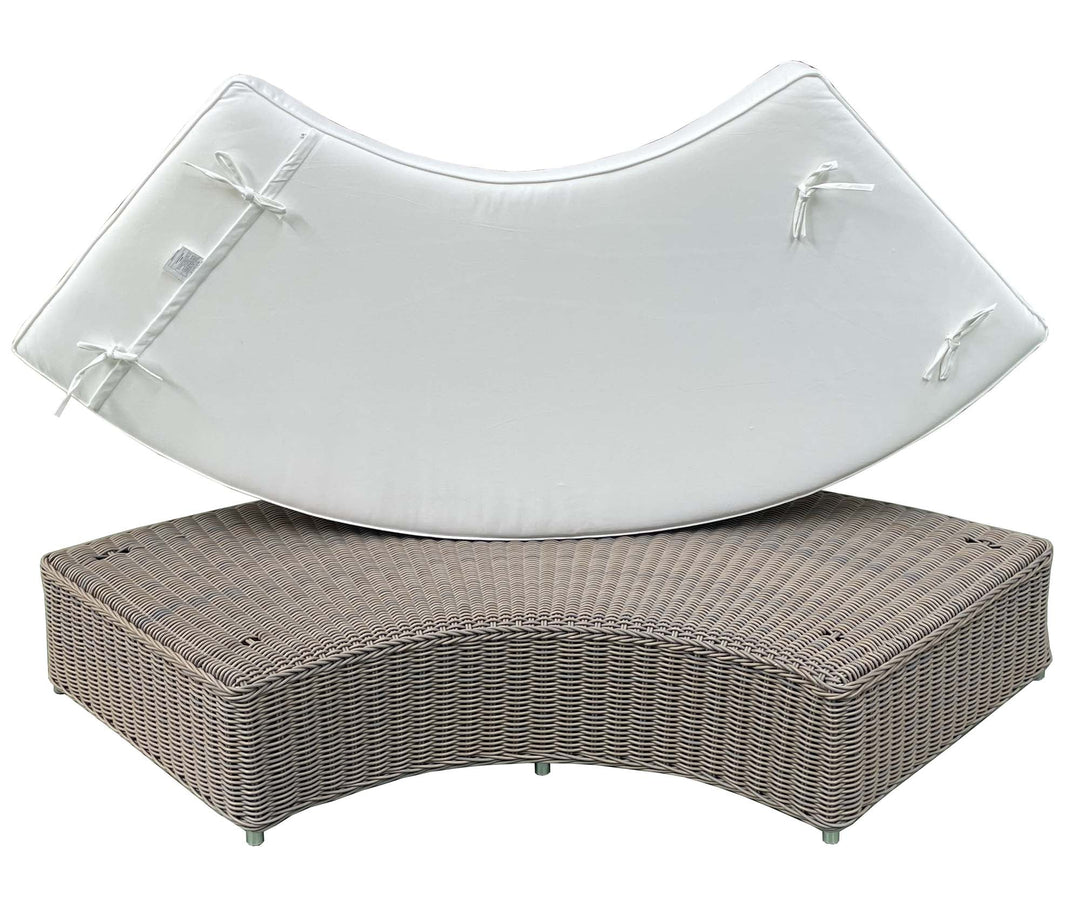 Padma's Plantation Outdoor Barbados Rounded Bench