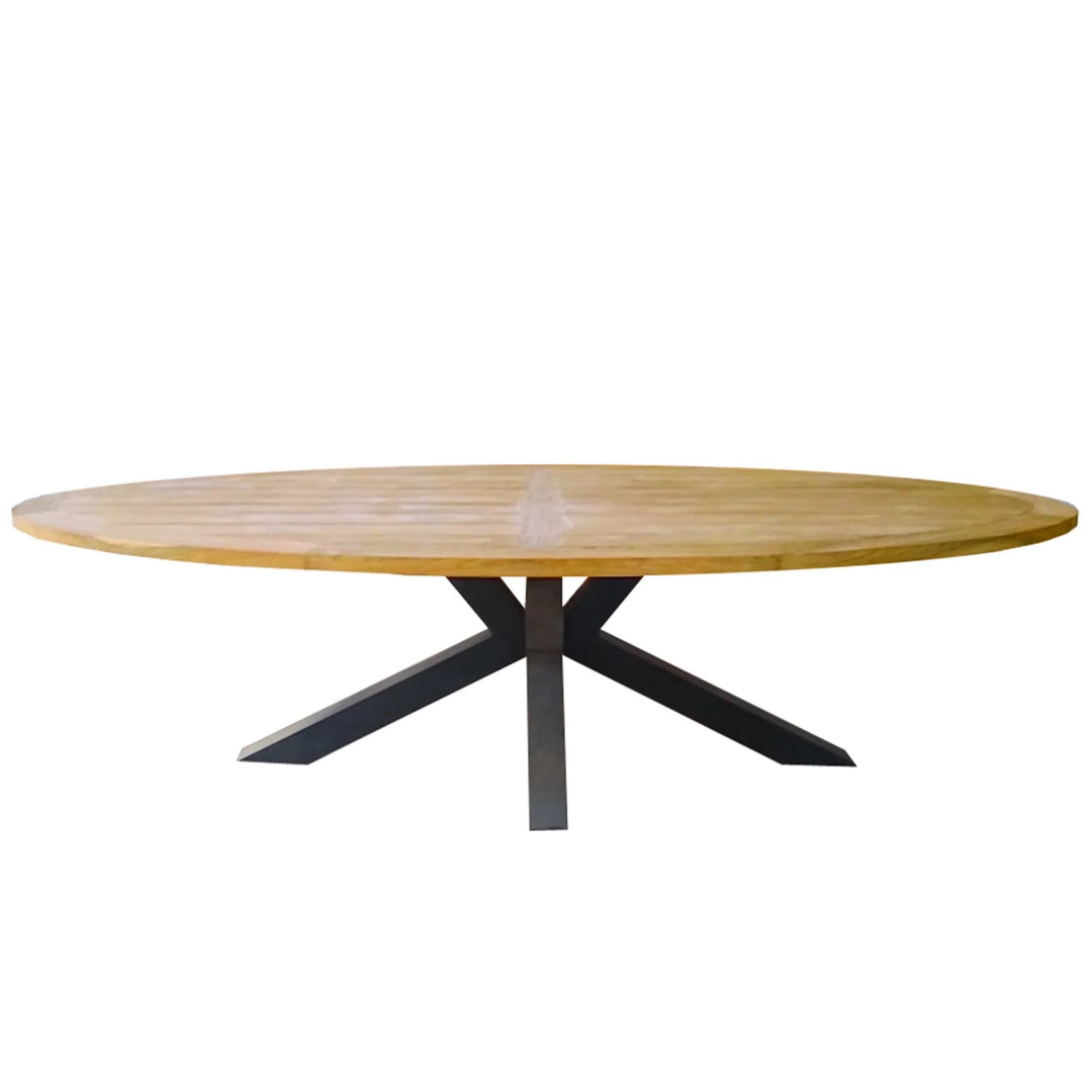 Padma's Plantation Outdoor Chiara Reclaimed Teak Oval Dining Table