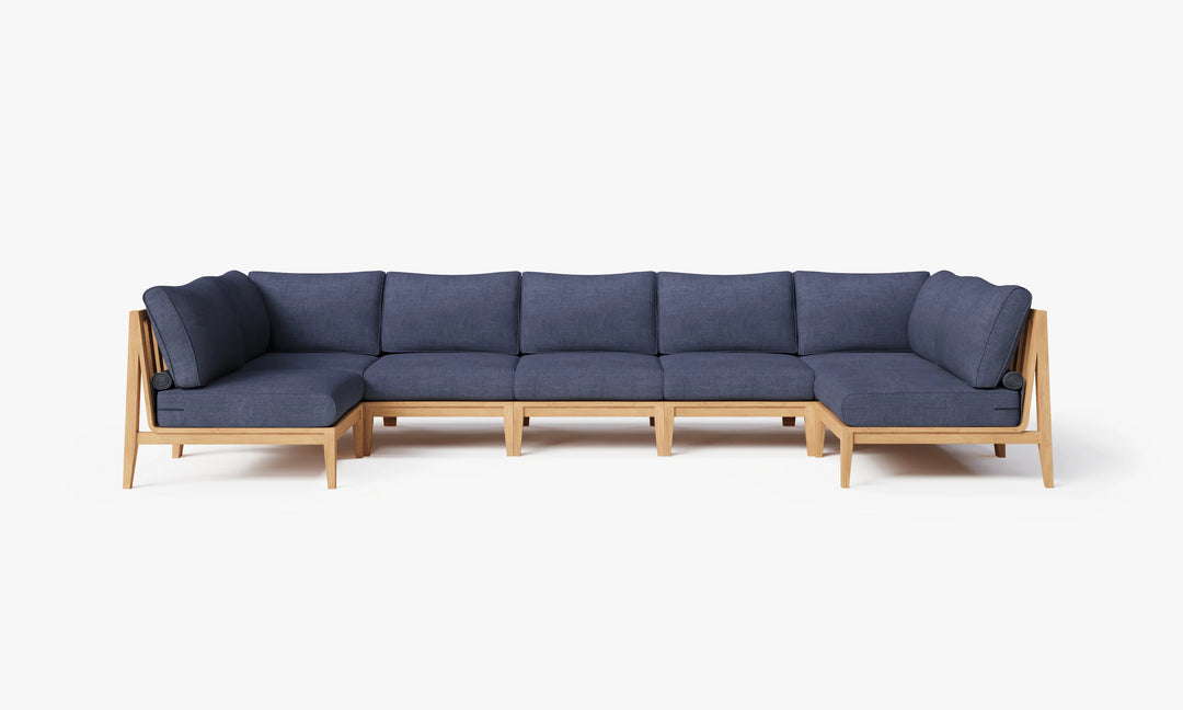 Outer Teak Outdoor 7-Seat U-Sectional