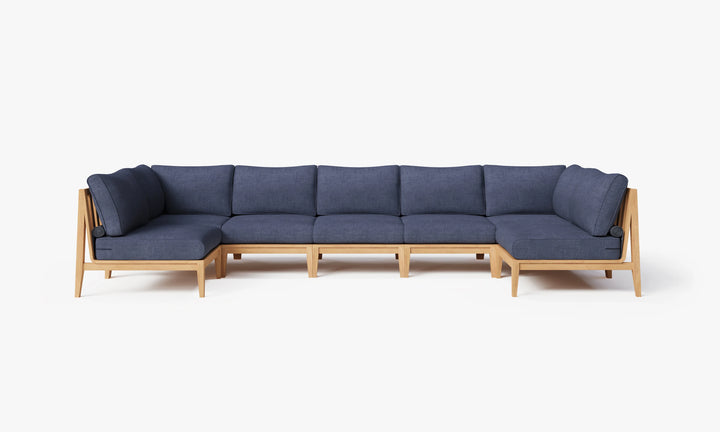 Outer Teak Outdoor 7-Seat U-Sectional