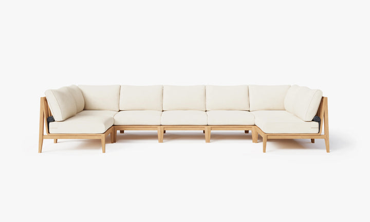 Outer Teak Outdoor 7-Seat U-Sectional