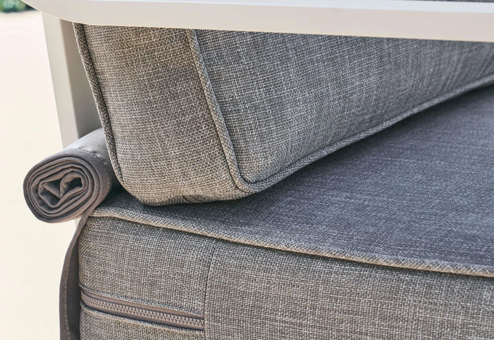 Outer White Aluminum Outdoor Corner Sectional - 5 Seat