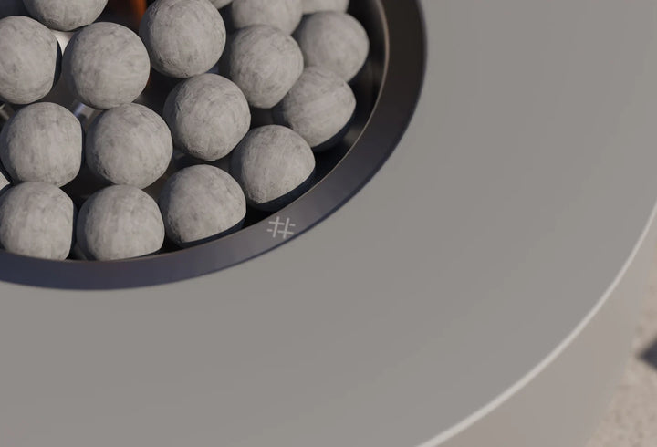 Outer Round Concrete Fire Pit Table