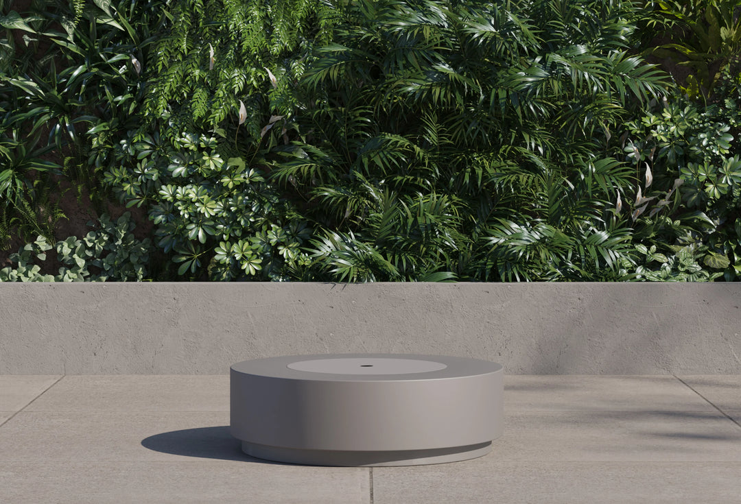 Outer Round Concrete Fire Pit Table Cooking Set