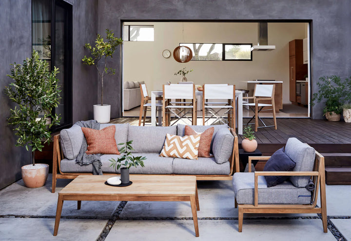 Outer Teak Outdoor 7-Seat U-Sectional