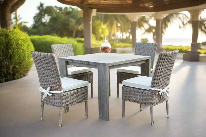 Padma's Plantation Ralph Reclaimed Teak Outdoor Dining Table - 39"