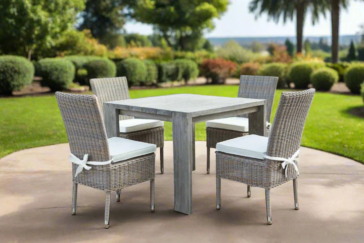Padma's Plantation Ralph Reclaimed Teak Outdoor Dining Table - 39"