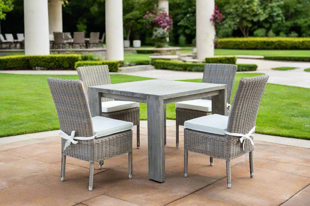 Padma's Plantation Ralph Reclaimed Teak Outdoor Dining Table - 39"