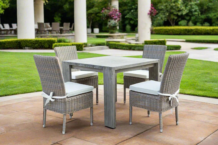 Padma's Plantation Ralph Reclaimed Teak Outdoor Dining Table - 39"