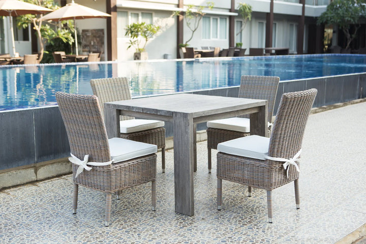 Padma's Plantation Ralph Reclaimed Teak Outdoor Dining Table - 39"