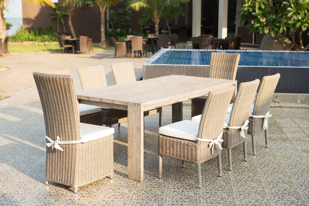 Padma's Plantation Ralph Reclaimed Teak Outdoor Dining Table - 84"
