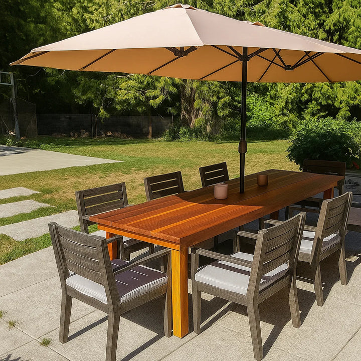 Farmhouse Redwood Dining Table