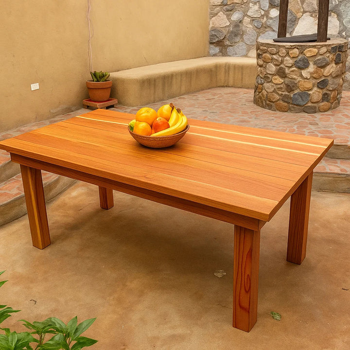 Farmhouse Redwood Dining Table