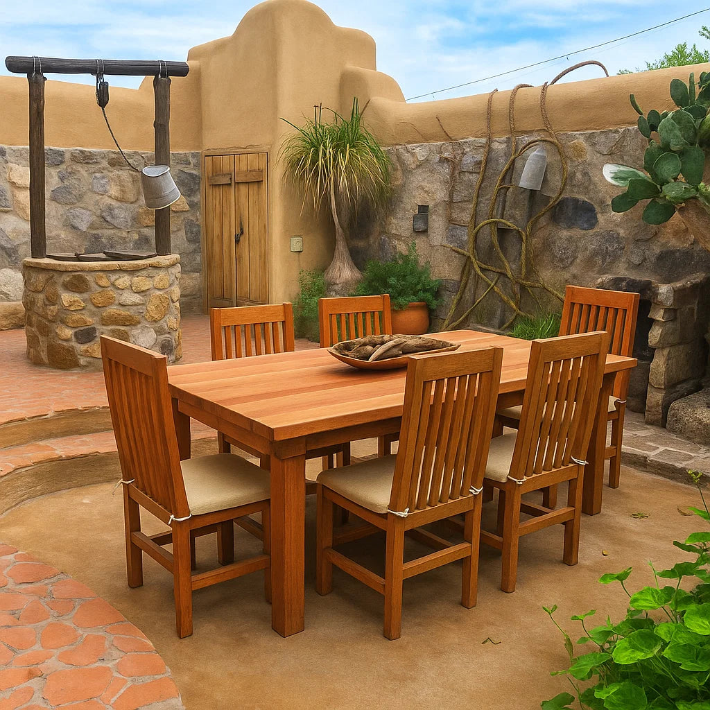 Farmhouse Redwood Dining Table