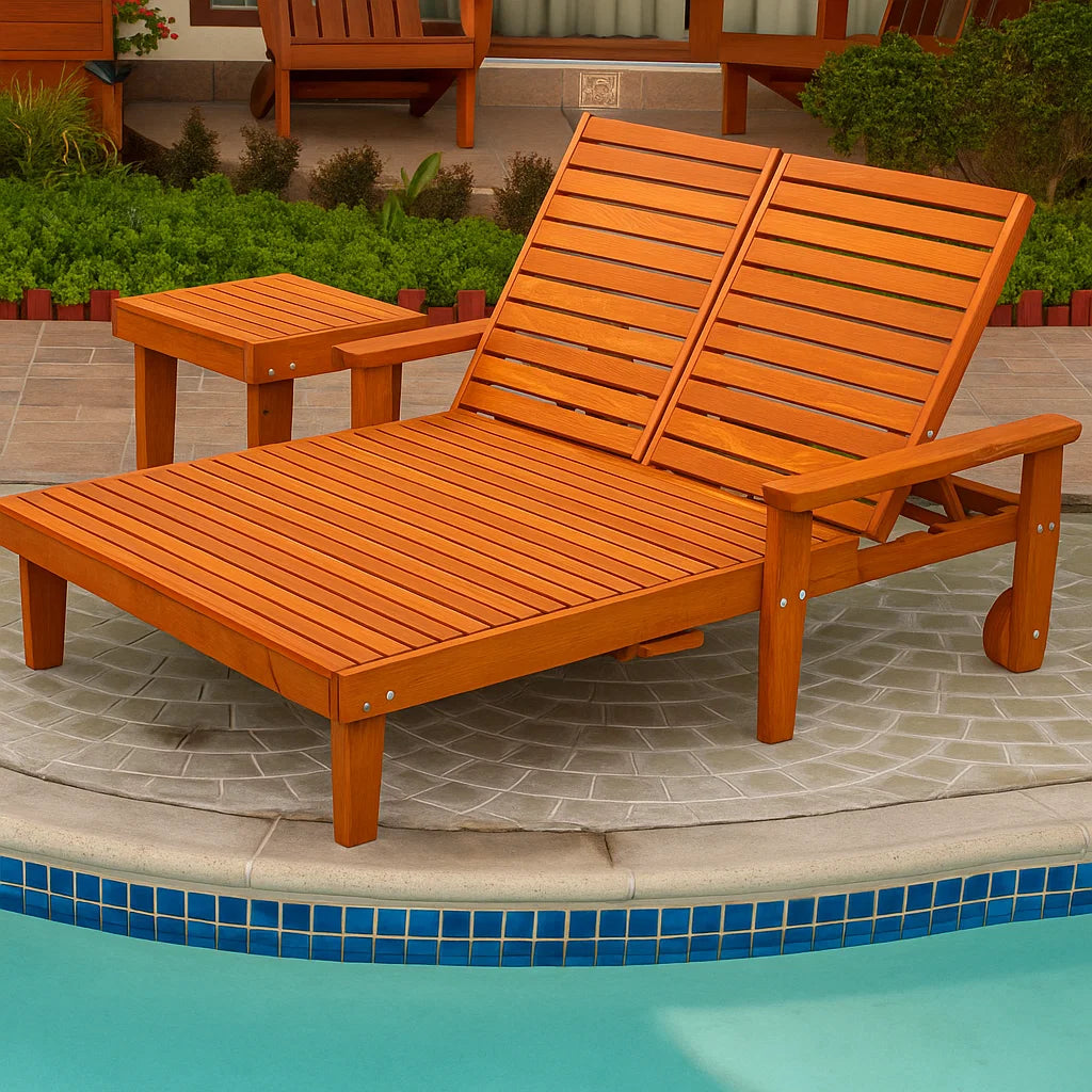 Summer Redwood Chaise Lounge