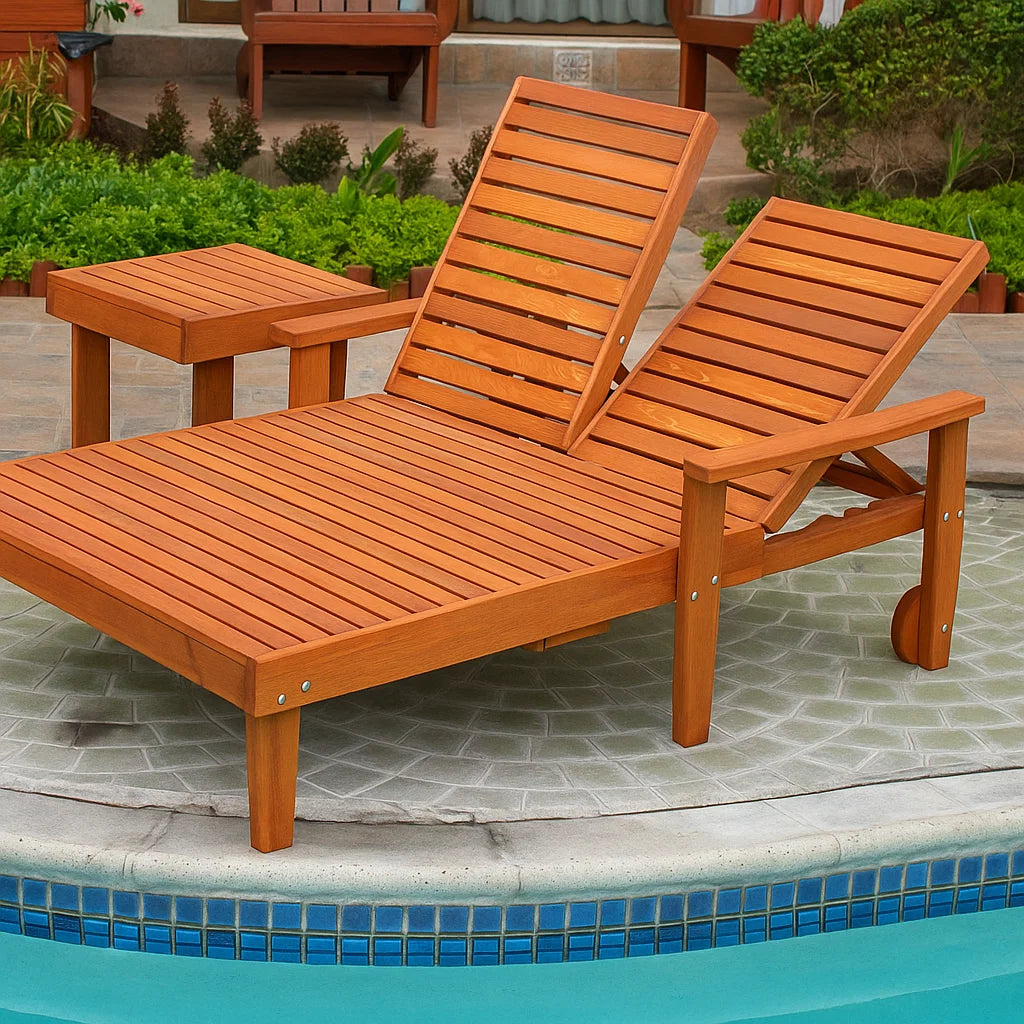 Summer Redwood Chaise Lounge