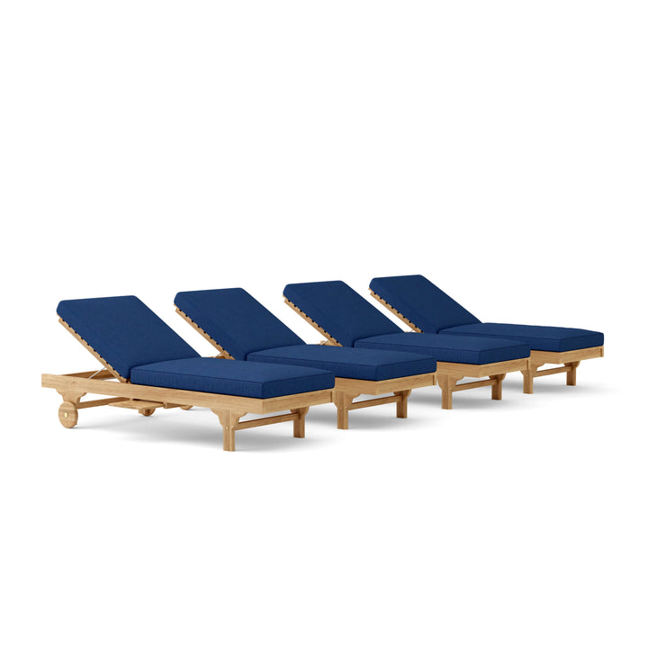 Anderson Teak 4-Piece Capri Sun Lounger Set