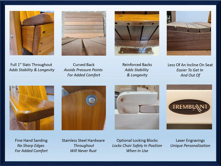 All Things Cedar Noblewood Double Adirondack Chair – Western Red Cedar